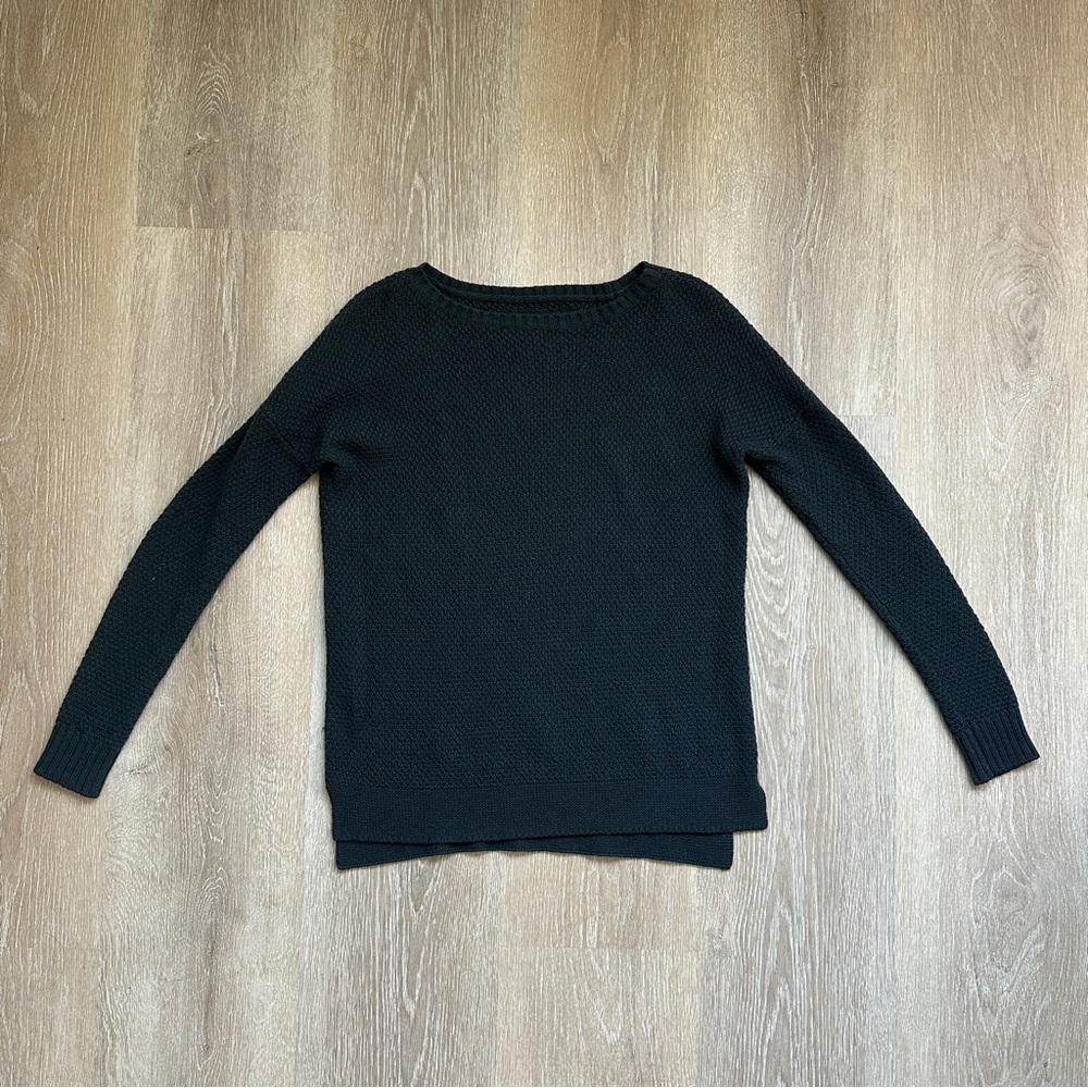 Fine Collection Wool Cashmere Forest Green Sweater